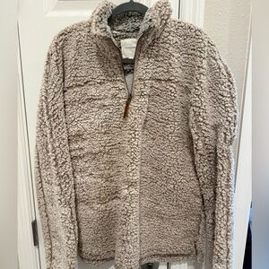 Thread & Supply Gray Sherpa Pullover